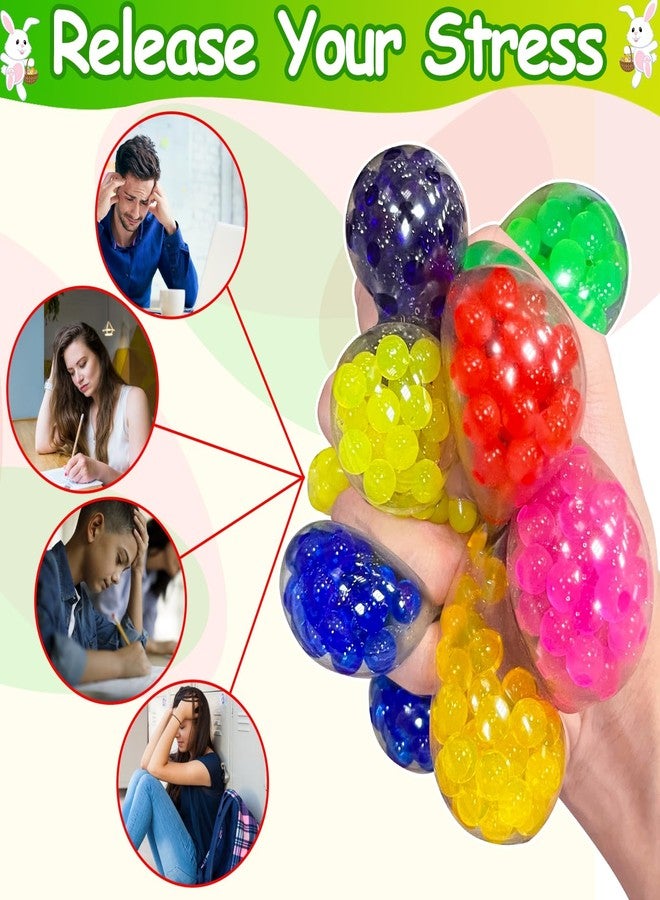 AMENON 24 Pack Easter Eggs Prefilled with Stress Balls Fidget Toys,Squeeze Sensory Stress Relief Squishy Balls for Kids Boys Girls Toddler Easter Basket Essential Stuffers Easter Eggs Hunt Party Favor - Image 3